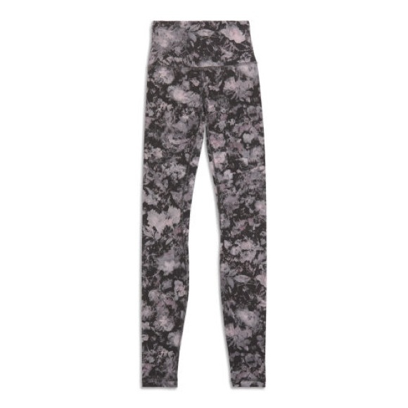 Lululemon Align Floral Illusion Ice Grey Leggings - Picture 3 of 10
